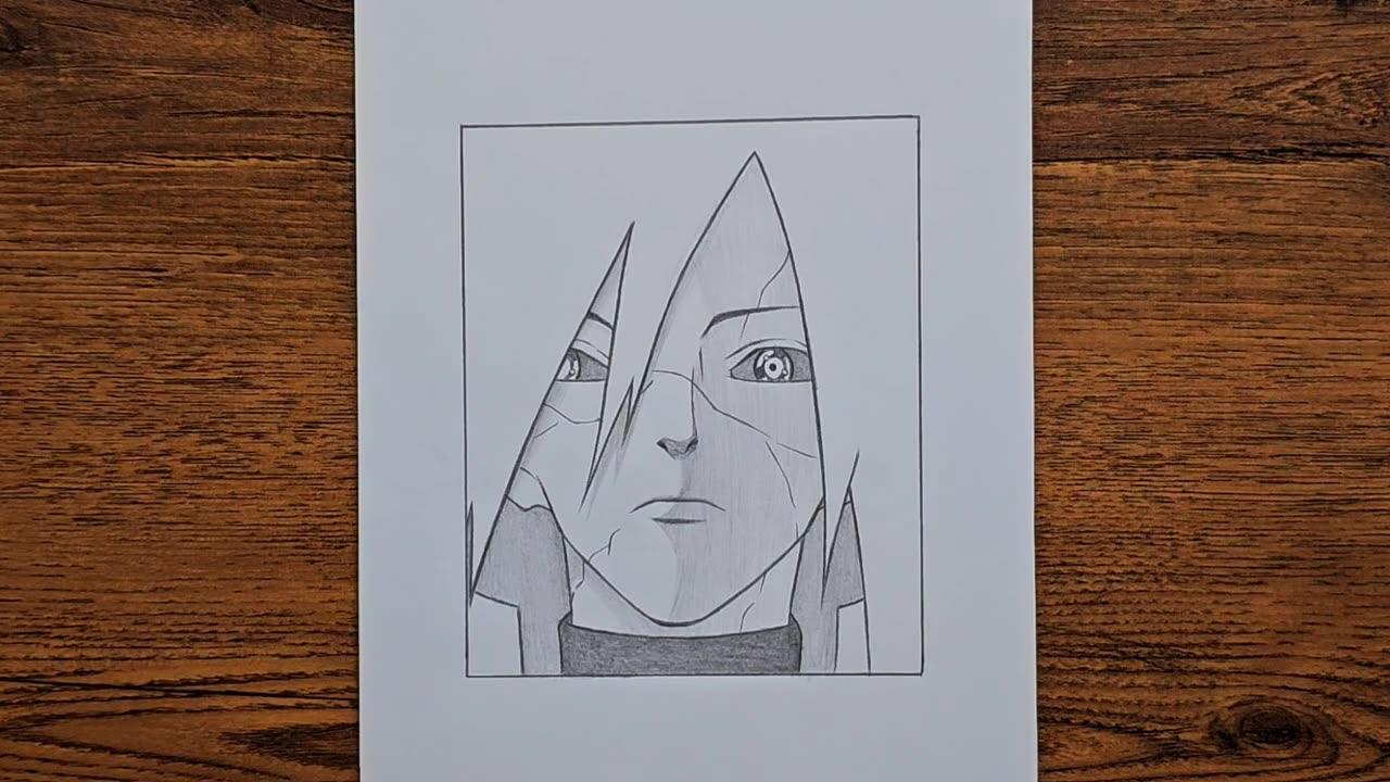 How to draw Madara Uchiha | Madara from Naruto step by step | easy madara drawing for beginners
