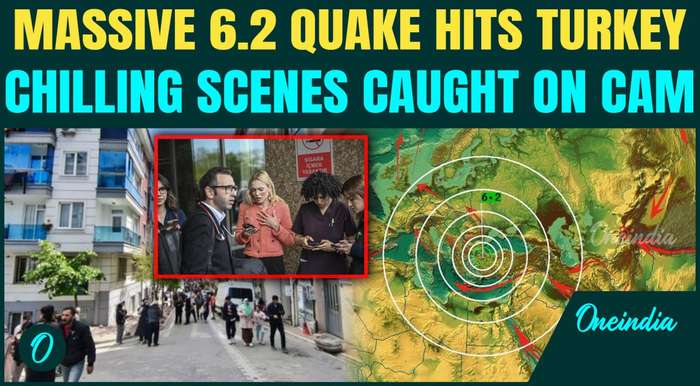 Turkey Earthquake BREAKING: Magnitude 6.2 Quake Shakes Turkey, Watch People Run in Panic | VIDEO
