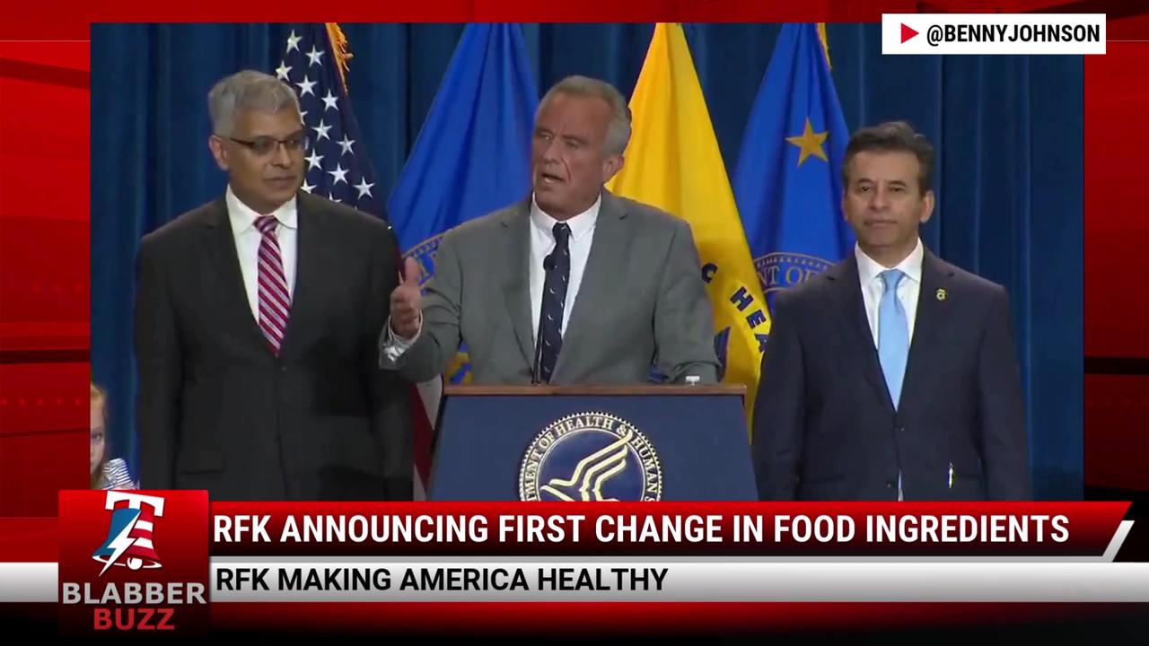 RFK Announcing First Change In Food Ingredients