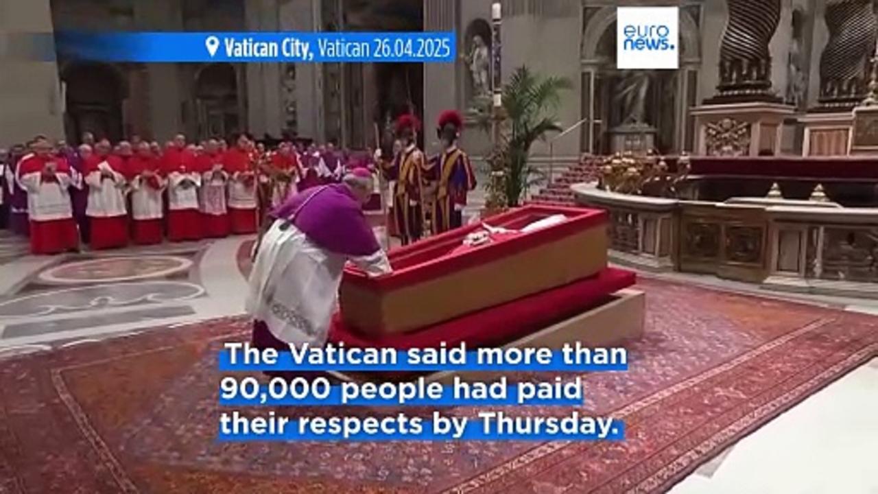 Pope Francis' coffin sealed in St Peter's Basilica ahead of funeral