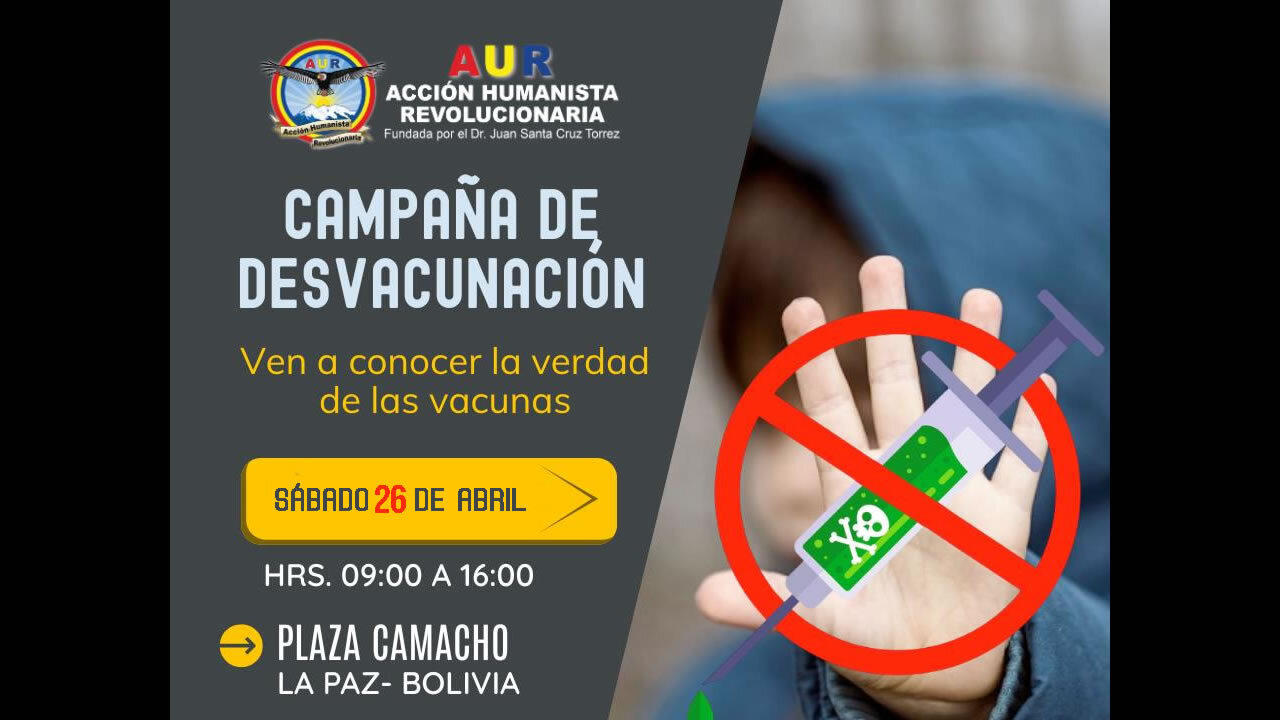 25-04-2025 CAMPAÑA DE DESVACUNACIÓN - LA PAZ, BOLIVIA