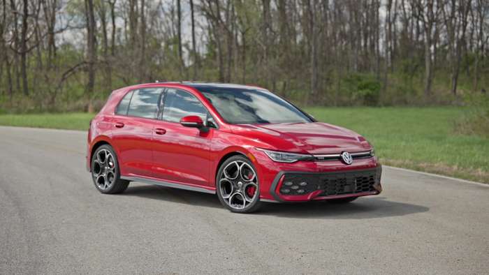 2025 Volkswagen Golf GTI Autobahn Design Preview in Kings Red Metallic