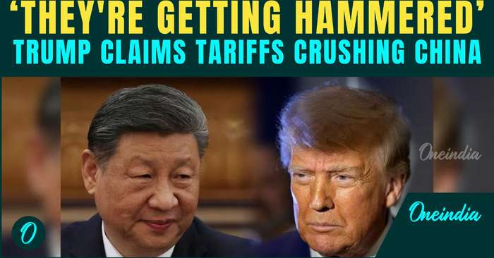 Trump Brags About Tariff Success in China: 'Cargo Ships Turning Back', Says Tariffs Hammering China