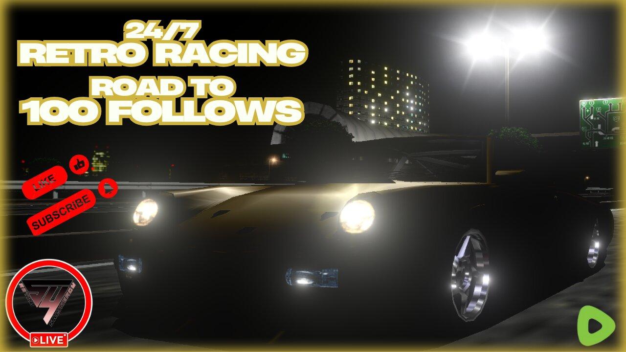 🔴LIVE - 24/7📽️Retro Racing Station🎮 100 Follows Goal! Keep us Tabbed #retrogaming