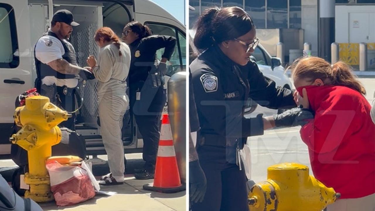 Alleged Illegal Aliens Handcuffed at LAX, Emotional Before Removal Flight