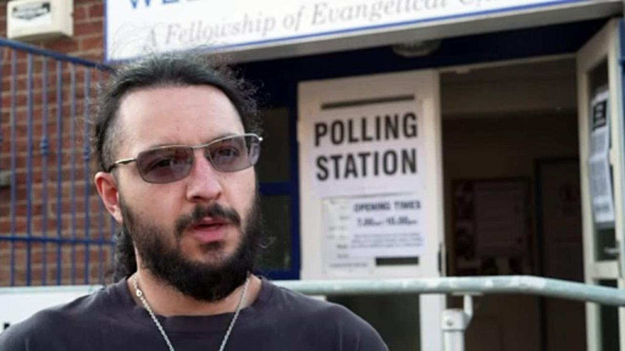 Voters arrive to cast votes in local elections