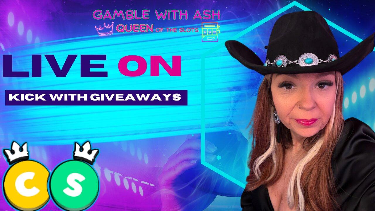 Gamble With Ash Live on Crown coins Giveaways on Kick!