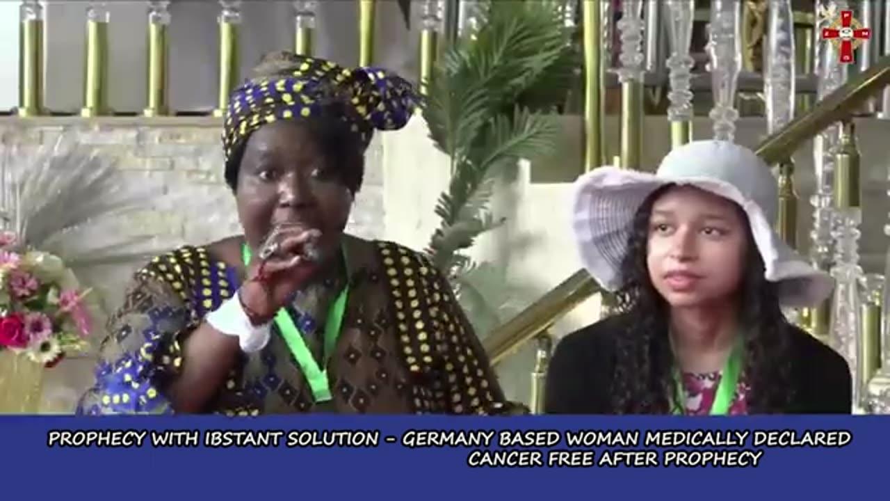 Breast Cancer miraculously disappears after Prophecy locates a German based woman. 11 months ago