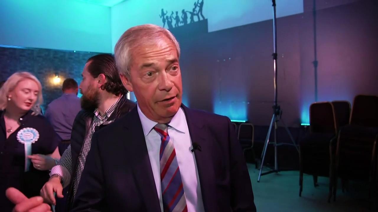 Farage hails collapse of two-party system