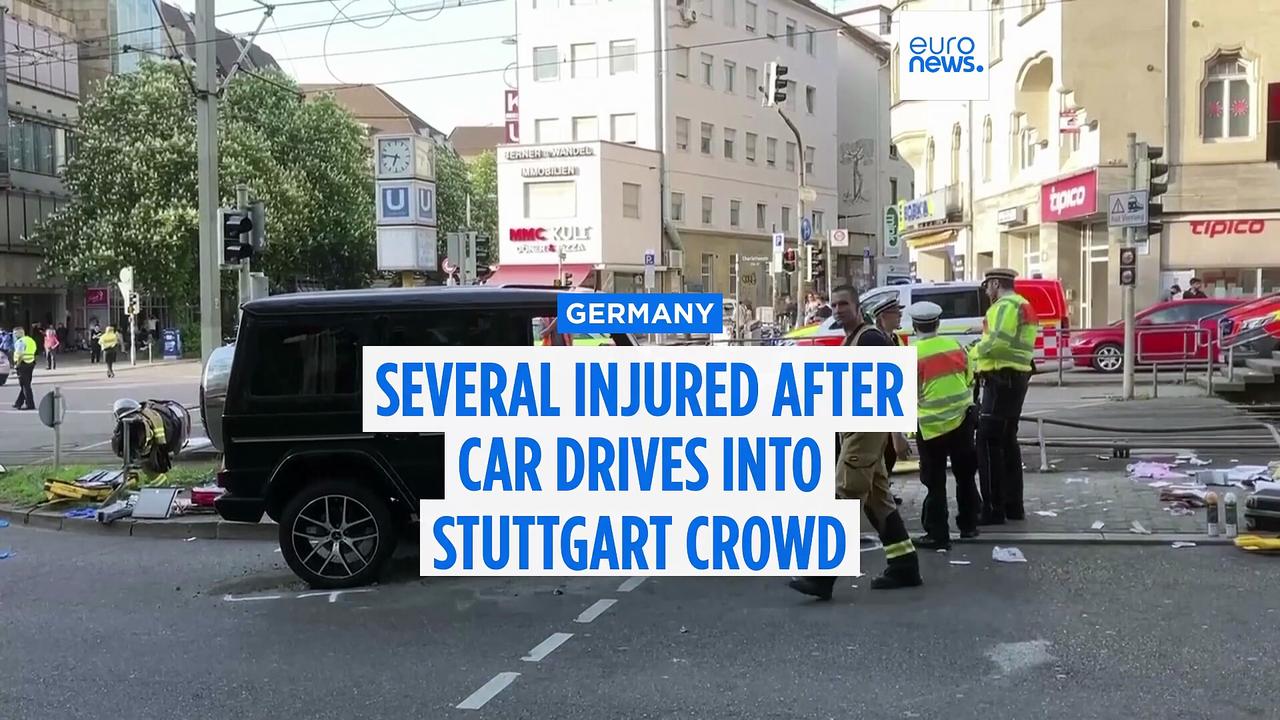 Three injured after car drives into Stuttgart crowd, police call it a 'tragic traffic accident'
