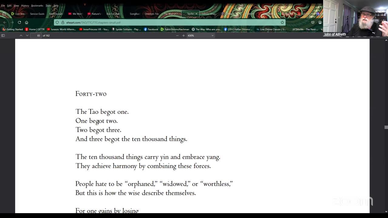 John of AllFaith's Spiritual Ascension Gathering: Tao Te Ching