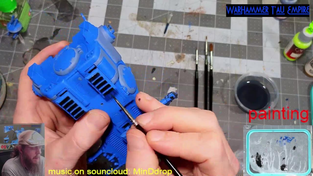 Painting Tau Empire Army: Warhammer 40k (Devilfish) 02