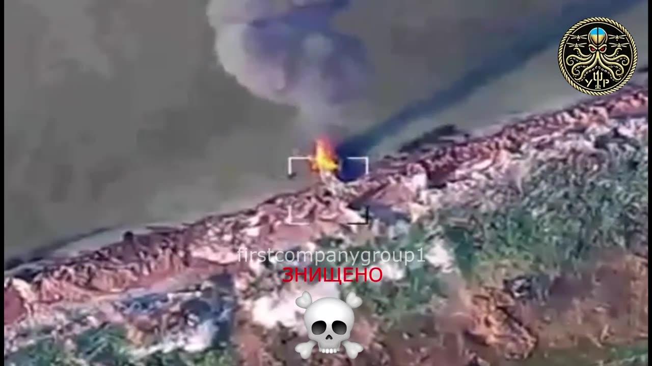 Ukrainians Destroy Enemy Boat in the Dnipro River
