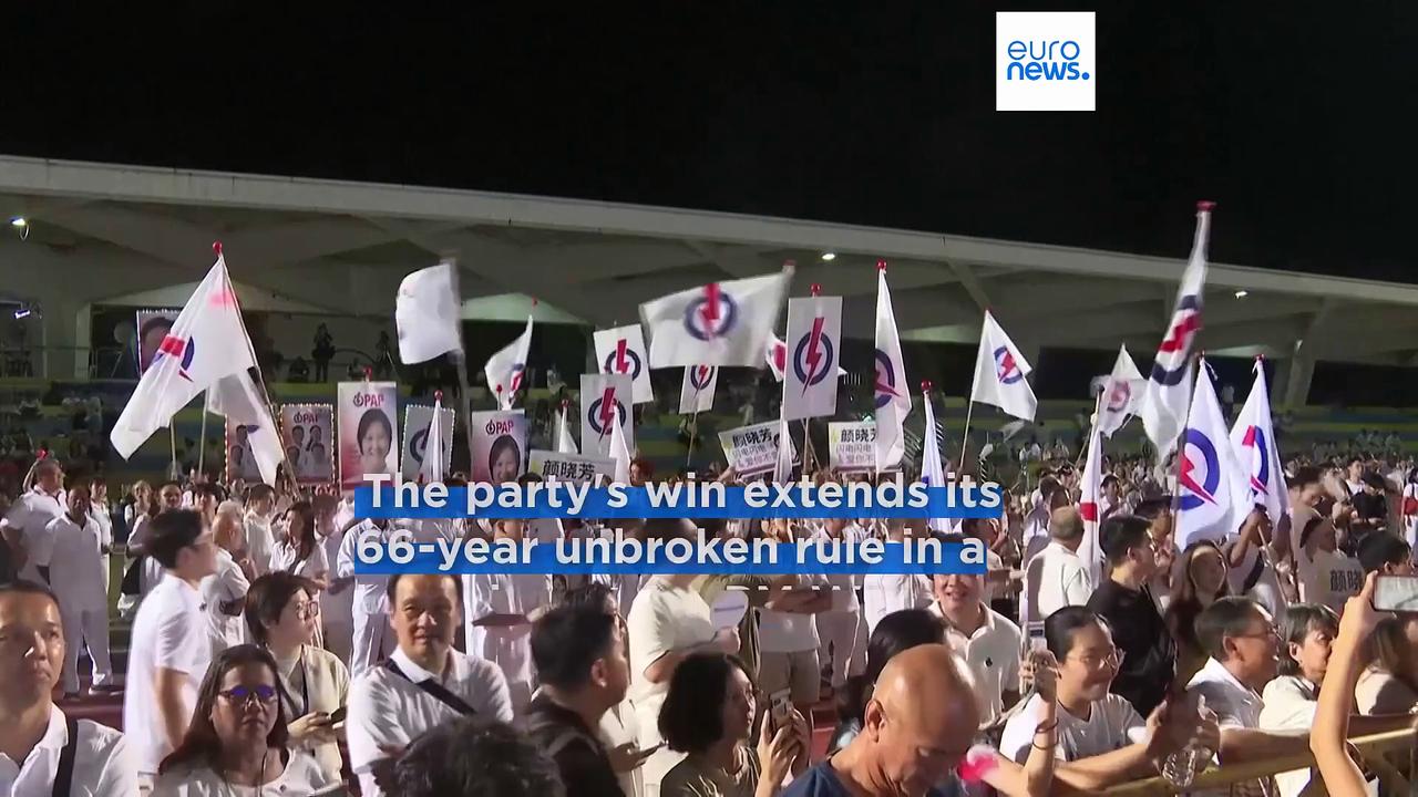 Singapore's ruling party wins another landslide in general elections extending its 66-year rule