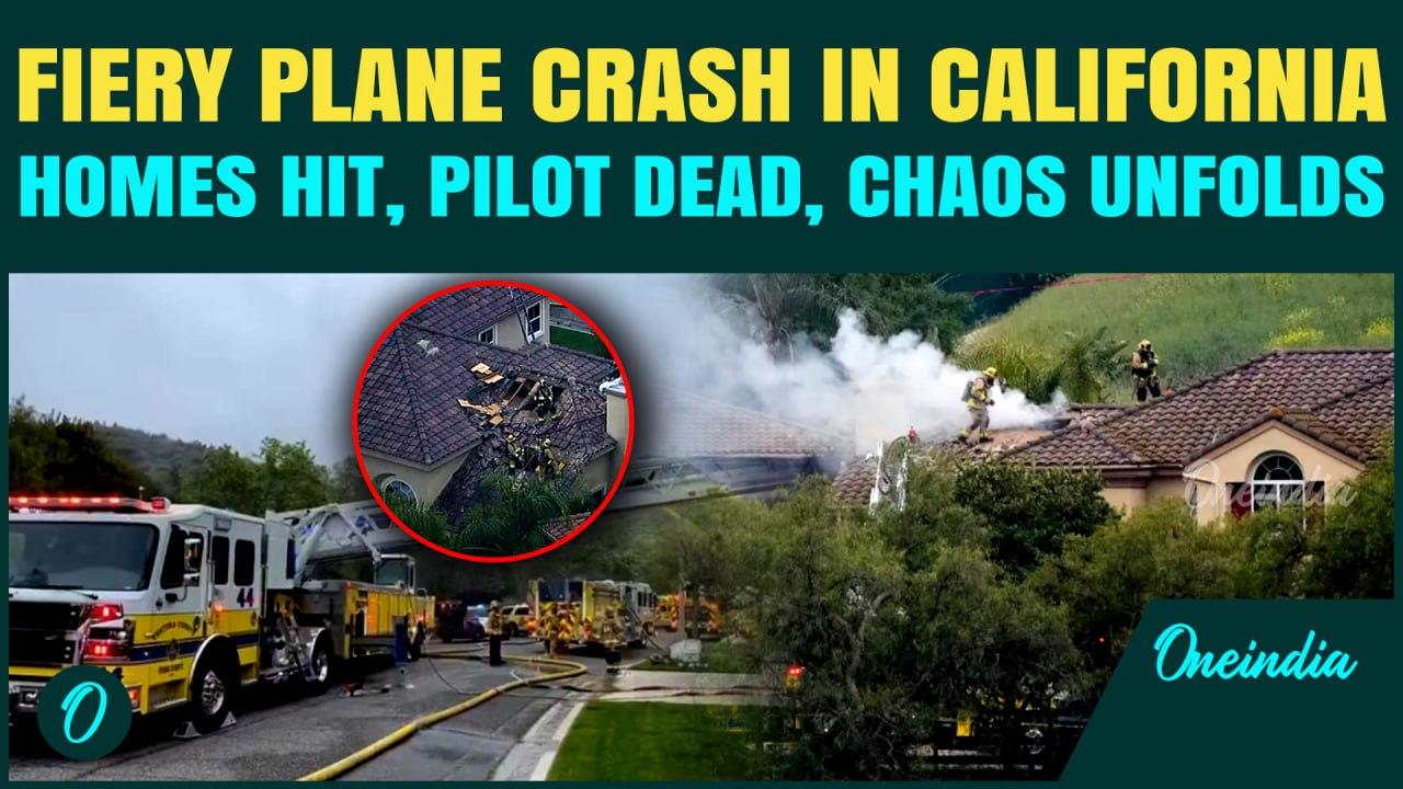 California Plane Crash: Plane Crashes Into California Homes, Spark Fire In Simi Valley| Pilot Killed