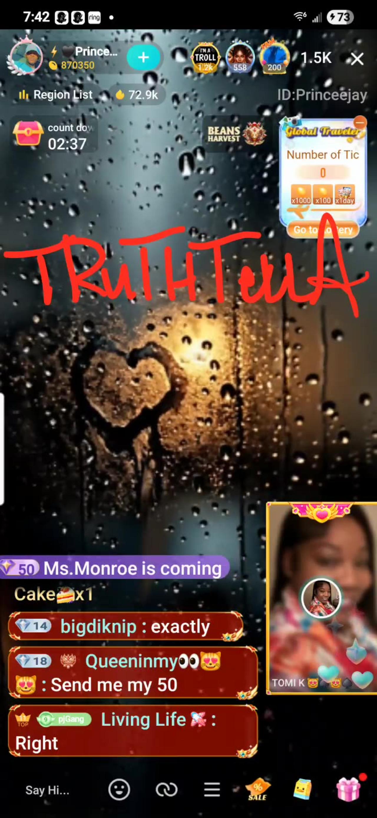PRINCEJAY LIVE LAUGHING AT THE RETARDS QUEEN TOMIKAY JOINS PT. 1