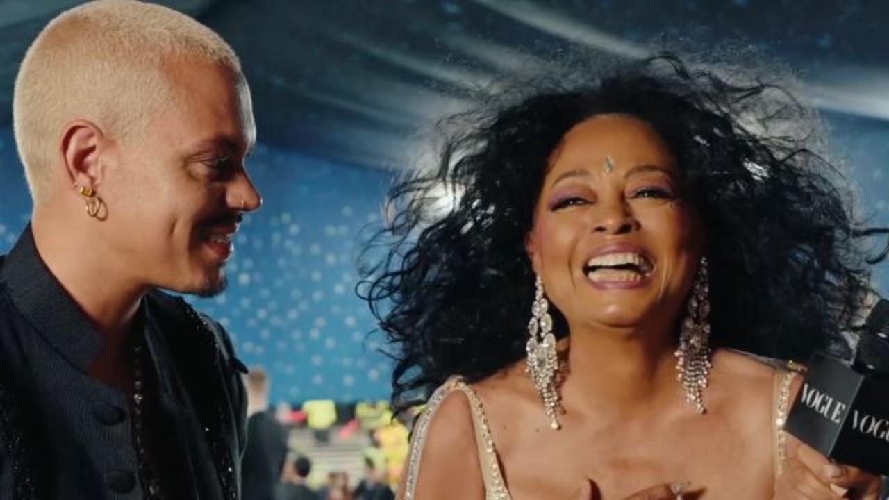 Diana Ross Shuts Down the Met Gala Red Carpet with Evan Ross