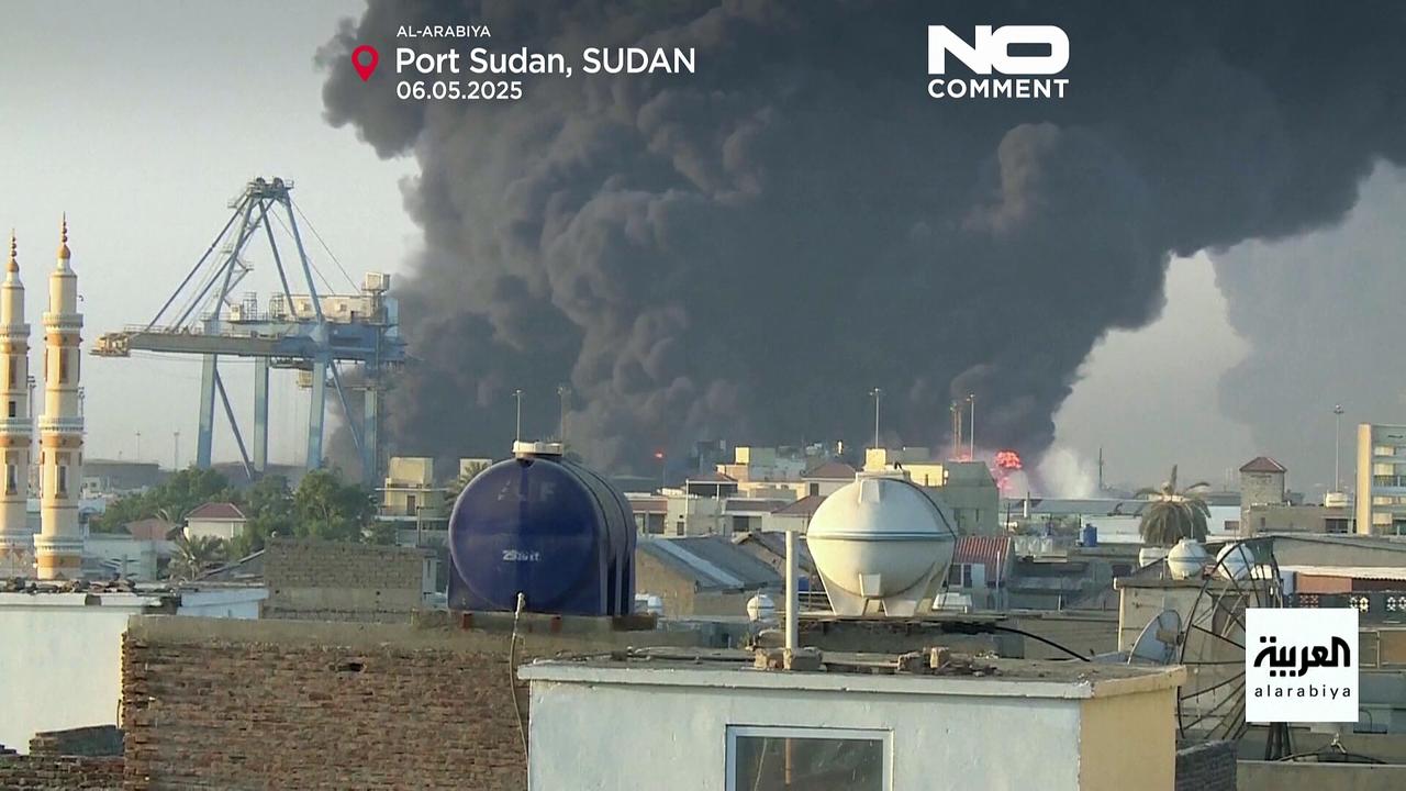 Fires rage in Port Sudan after alleged paramilitary drone strike