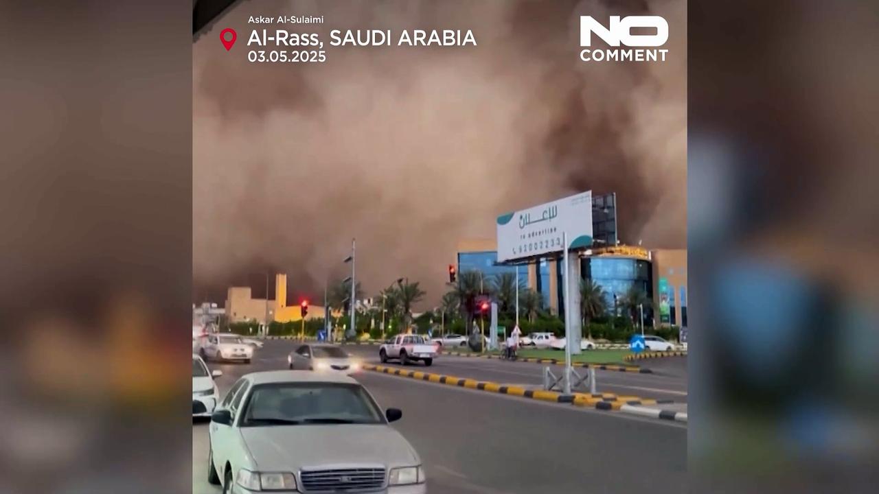 Massive sandstorm shrouds parts of Saudi Arabia in dust