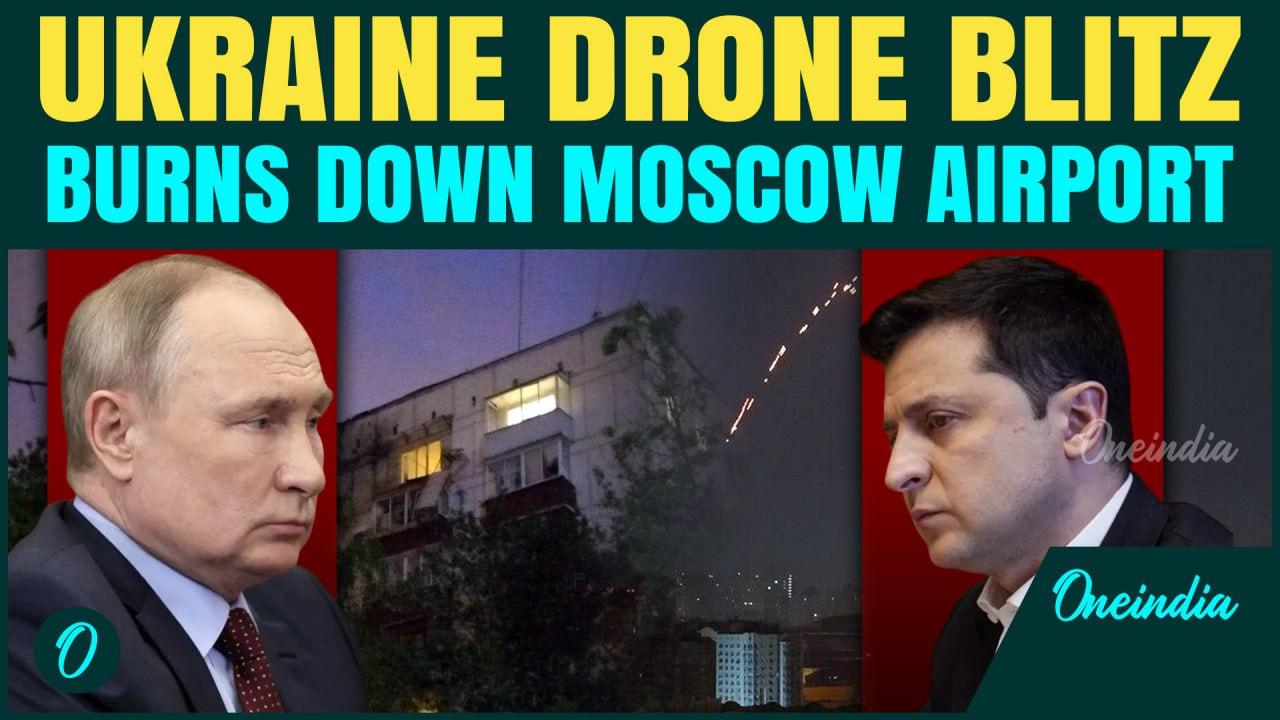 Breaking:Russia's BIGGEST Airport Bombed in huge drone strike by Ukraine ahead of V-Day celebrations