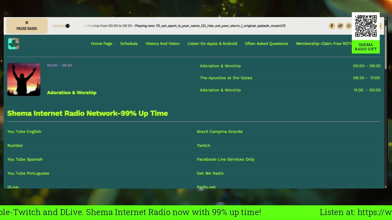 Shema Internet Radio Live Daily Stream