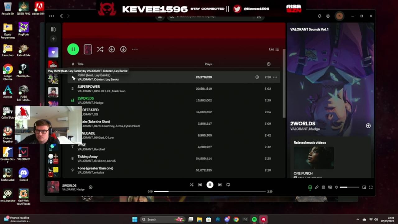 🔴 LIVE-KEVEE1596- RANKED VAL!!