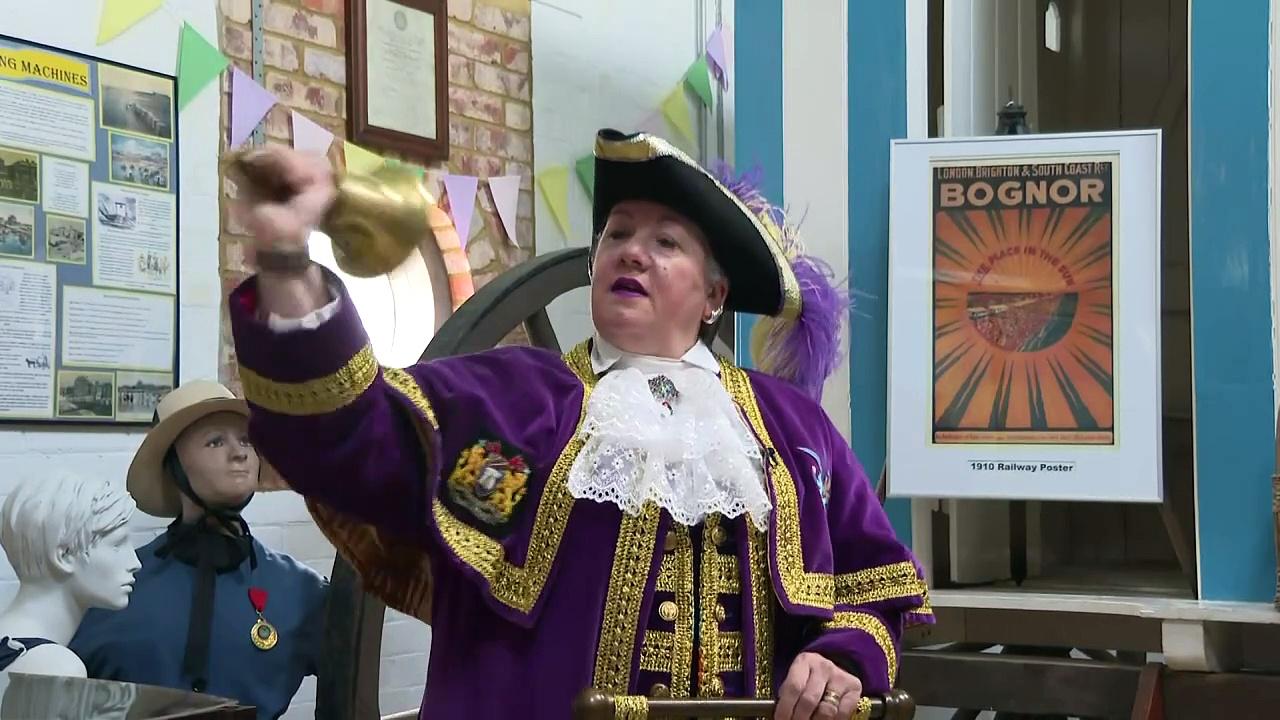 Bognor Regis Town Crier makes historic VE Day proclamation