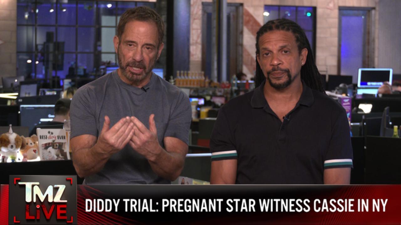 Cassie Sports Big Baby Bump as Diddy Trial Testimony Looms in New York | TMZ Live