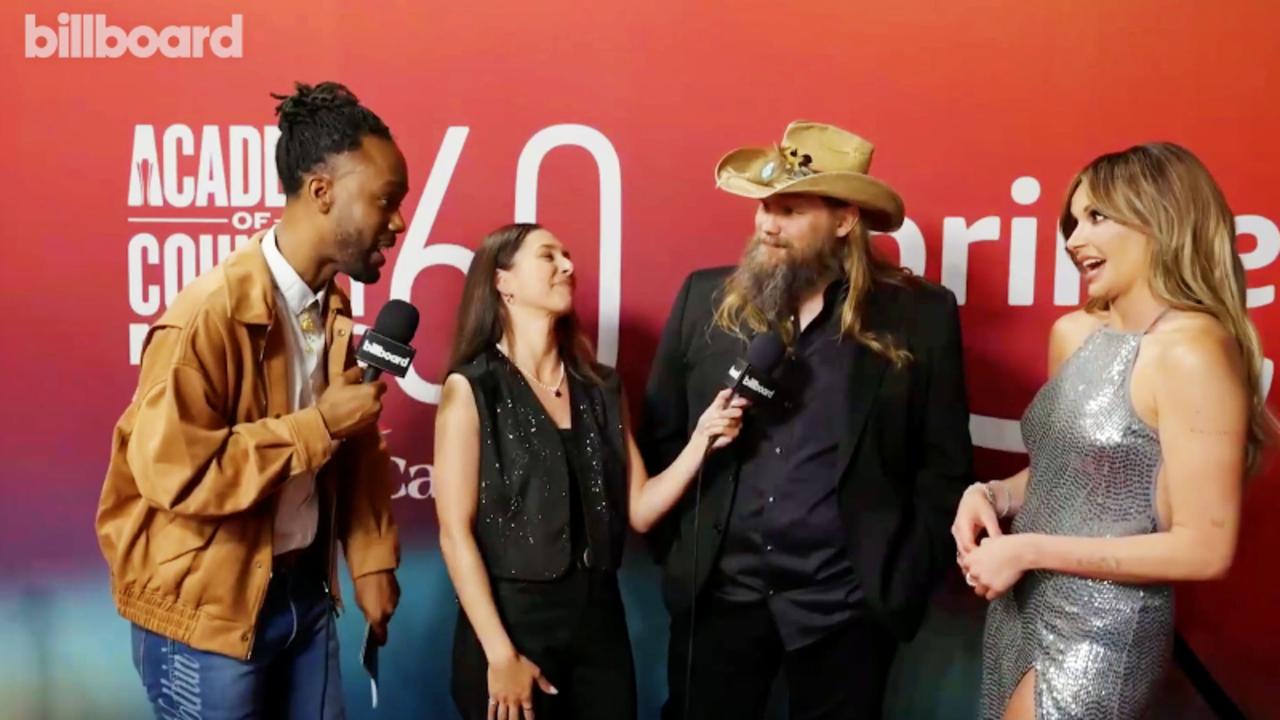 Chris Stapleton & Carly Pearce On Their Dream Collaboration, Working With Chris Stapleton's Wife Morgan Stapleton & More | ACM A