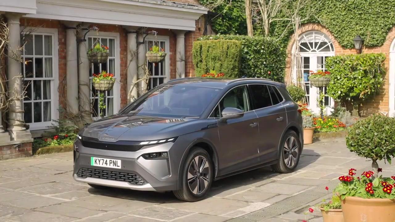 2025 Skoda Elroq Exterior Design in Graphite Grey Metallic