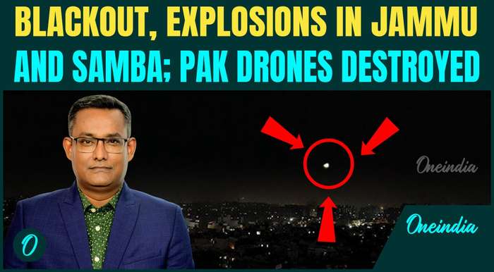 Jammu, Samba, Poonch Blackout | India Destroys Pak Drones | Explosions Heard, Sirens Blaze
