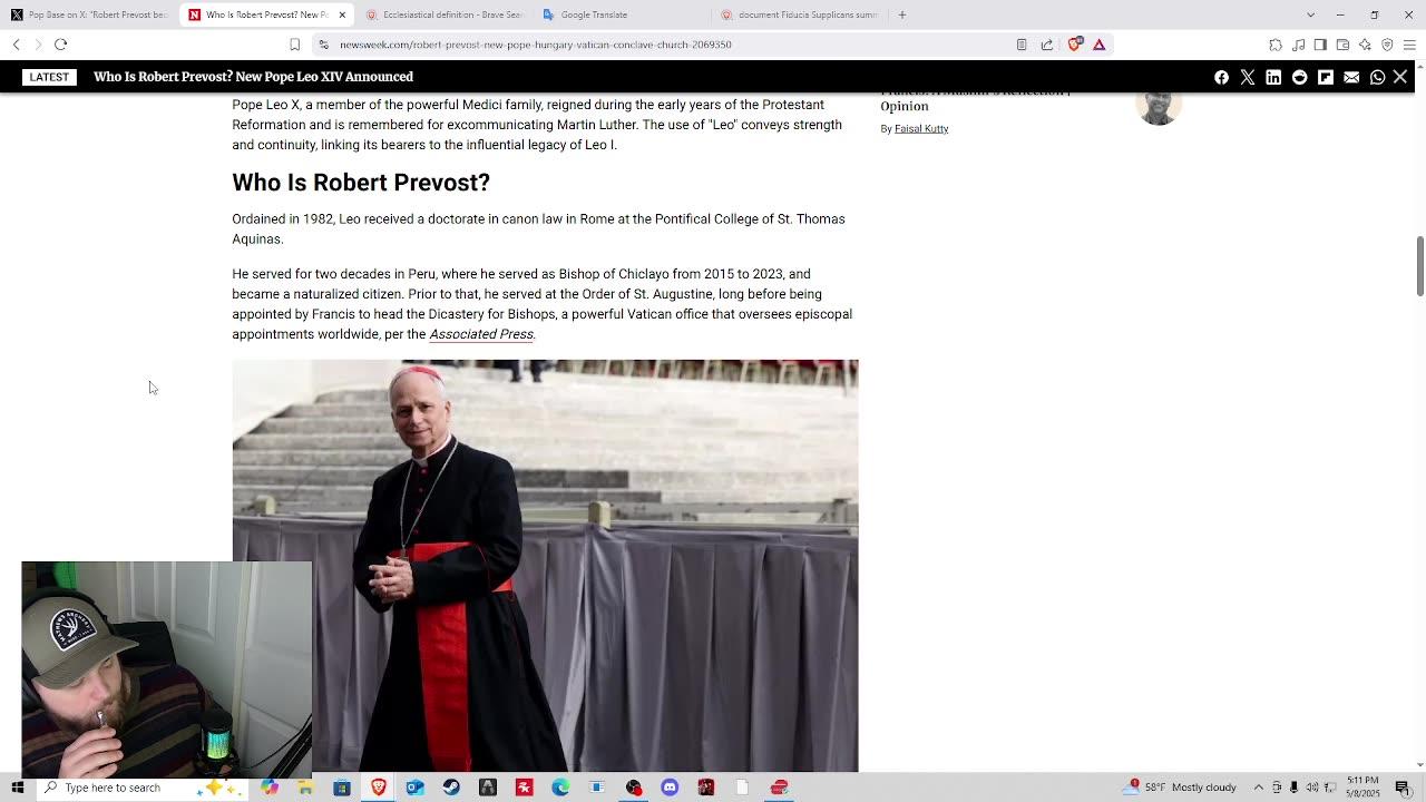 NEW POPE! Who is Robert Prevost?
