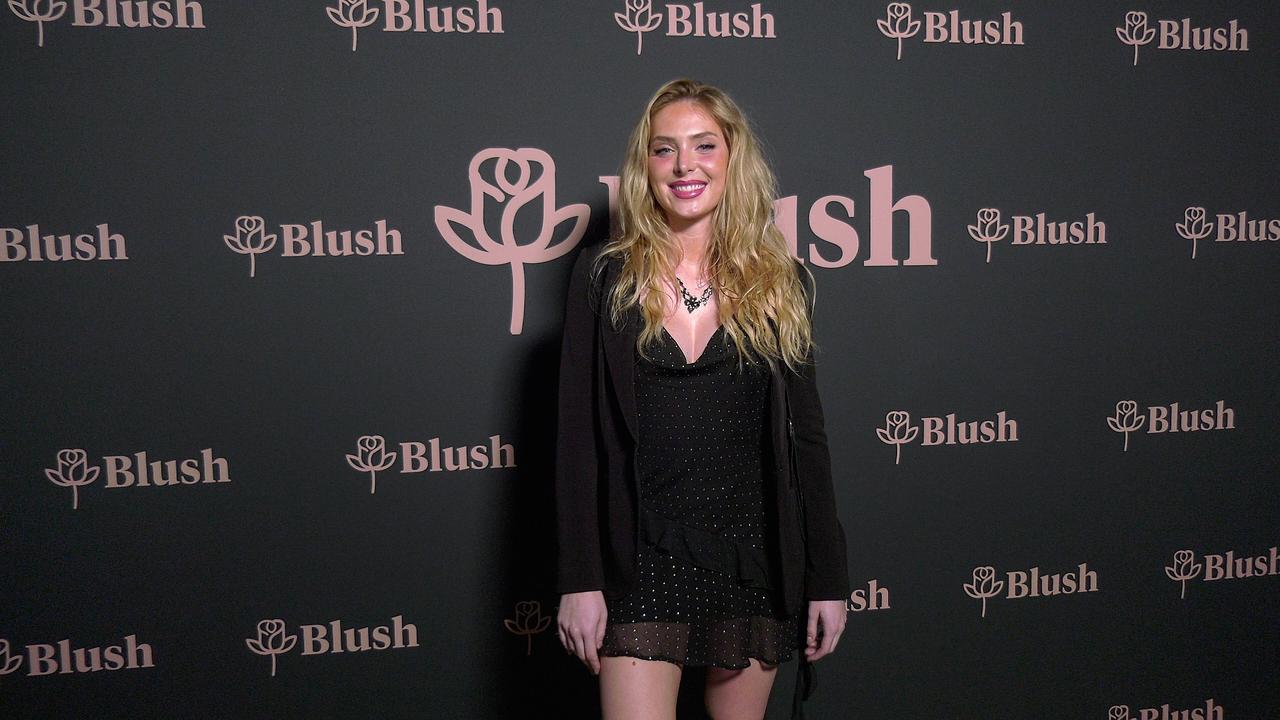 Saxon Sharbino attends the Blush x Daily Front Row 'Sounds of Summer' red carpet