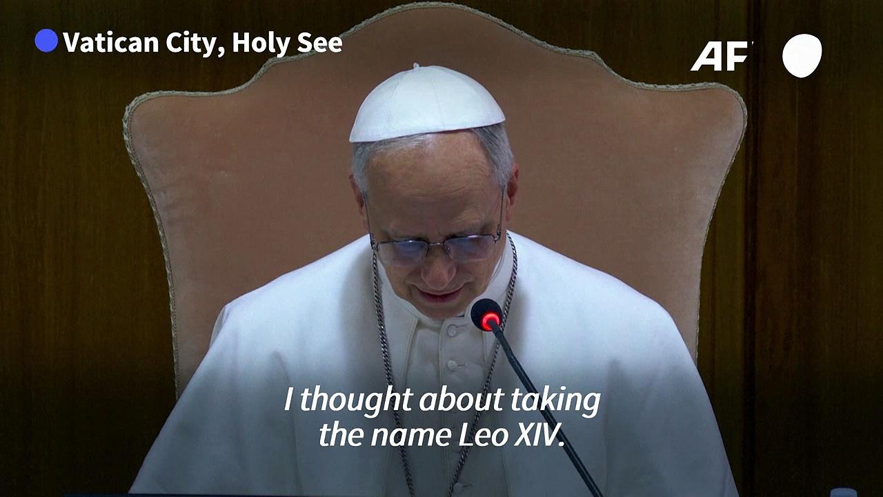 Pope Leo XIV says choice of name reflects social commitment