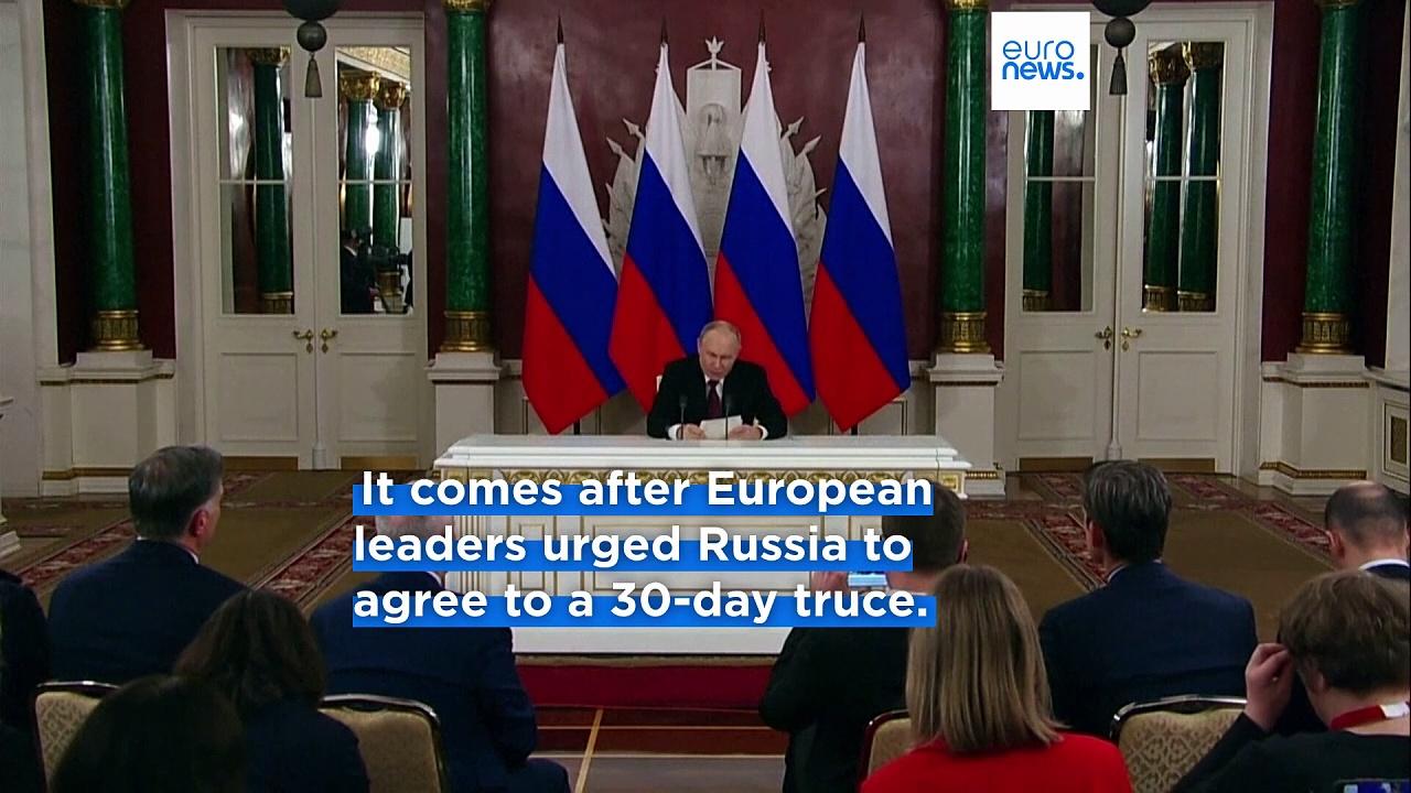 Putin stays silent on ceasefire and offers ‘direct talks’ with Ukraine in Istanbul