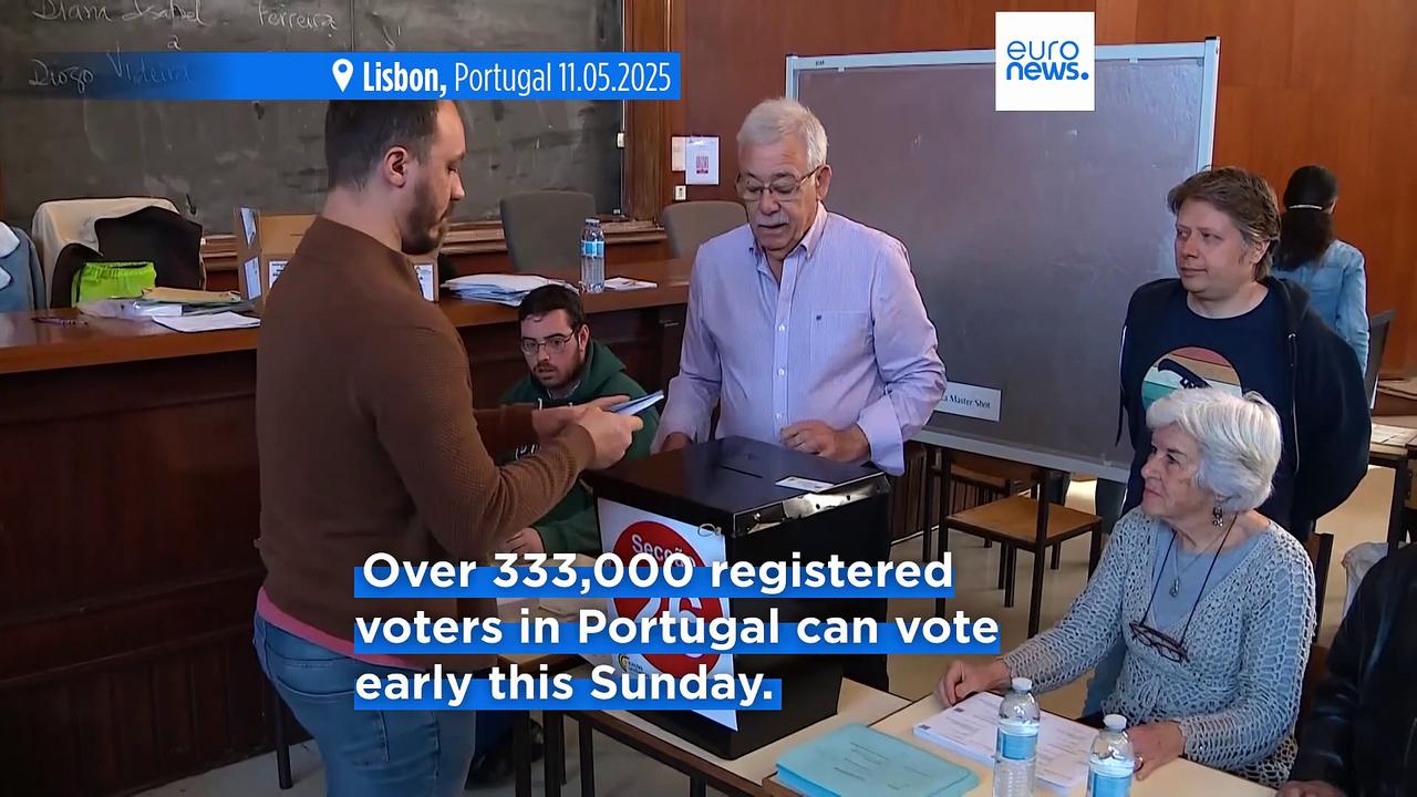 More than 300,000 voters registered for Sunday's early vote in Portugal