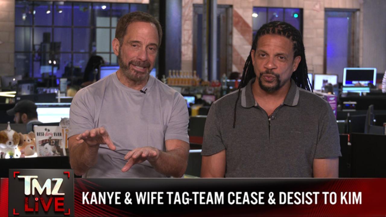 Kanye West Fires Off Cease and Desist to Kim Kardashian Over Their Kids | TMZ Live