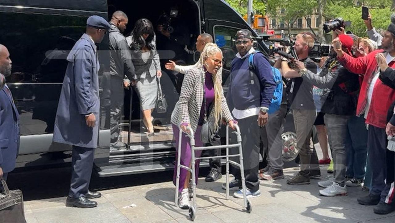 Diddy Son Justin Combs' Mother Misa Hylton Arrives at Court With a Walker