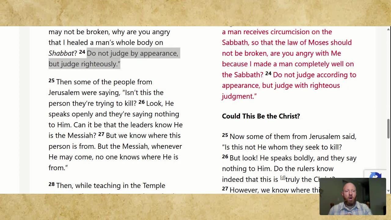 05/13/25 - Bible Study (John 7:1-24)