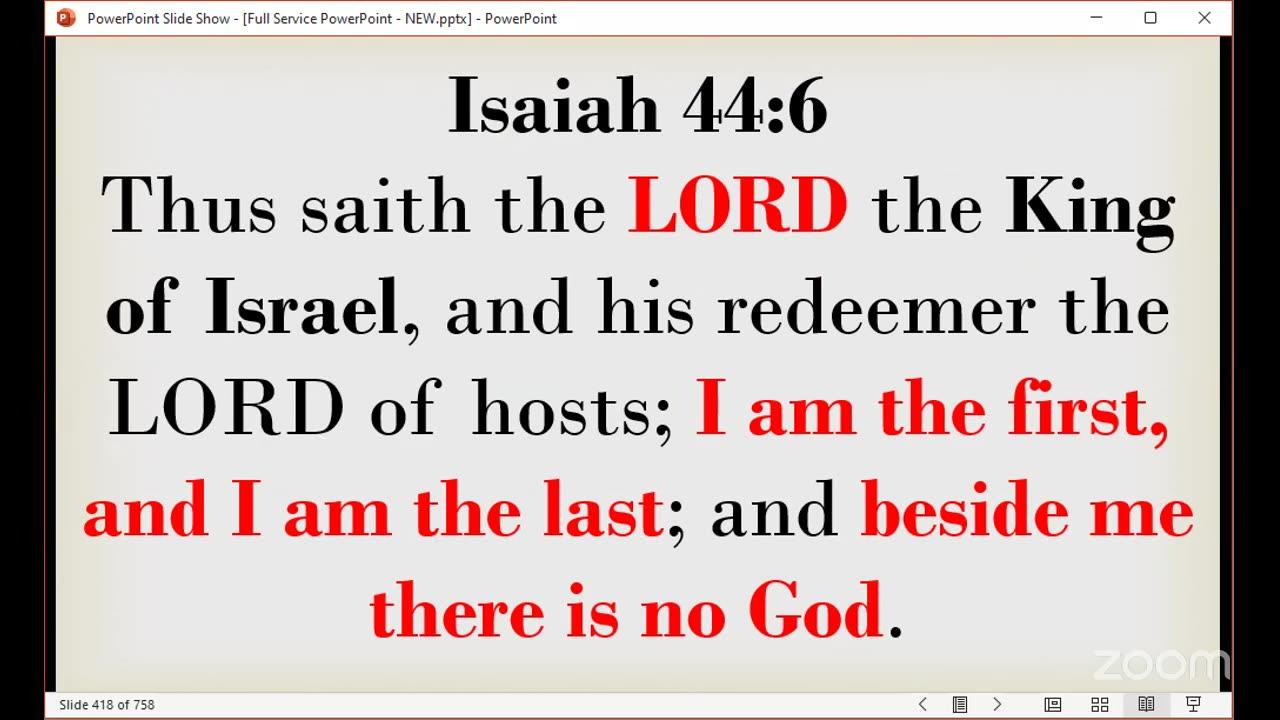 The Narrow Way Christian Church of God - BIBLE-READING and Prayer Service - Wednesday 14/05/2025
