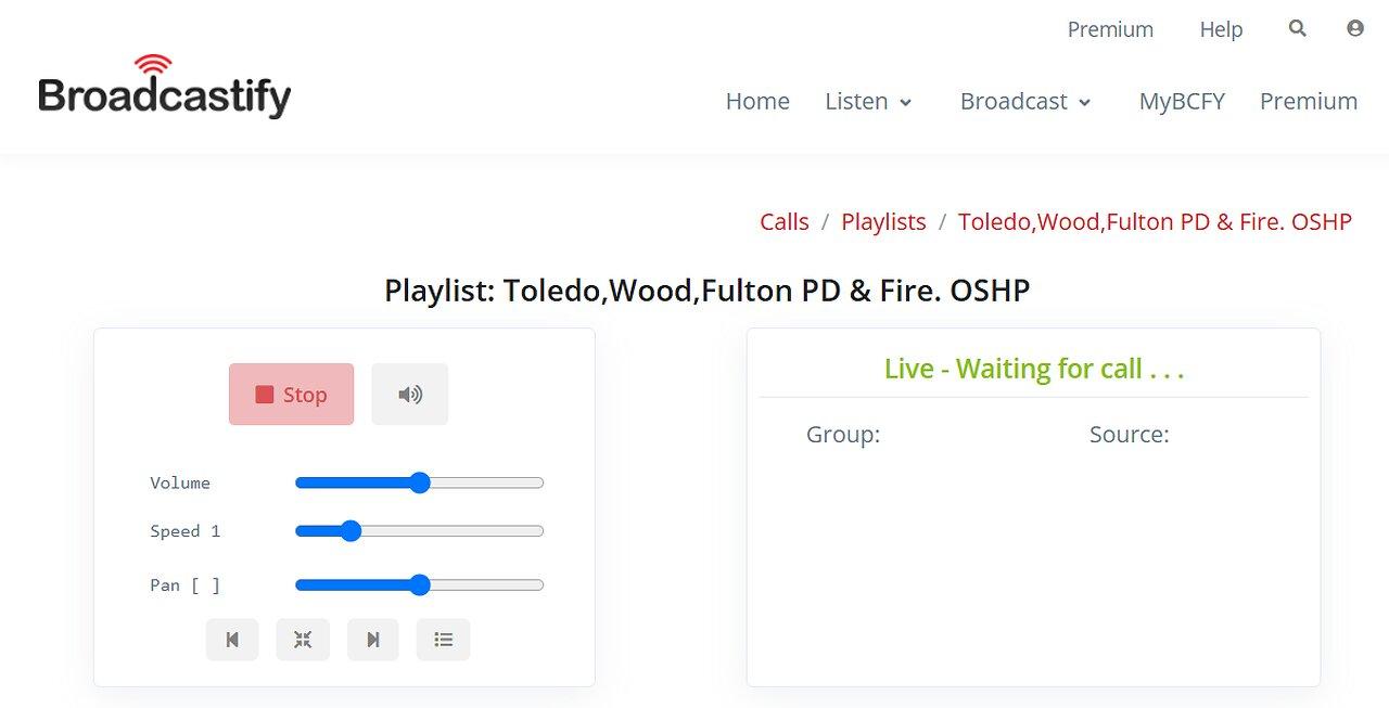 Toledo, Wood, Fulton PD & Fire. OSHP (Overnight)