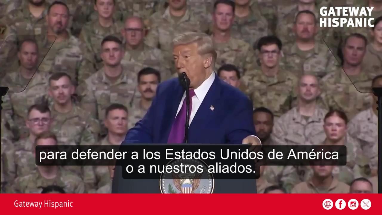 Trump: “Mi prioridad es la paz, pero nunca dudaremos en defender a EE.UU.”