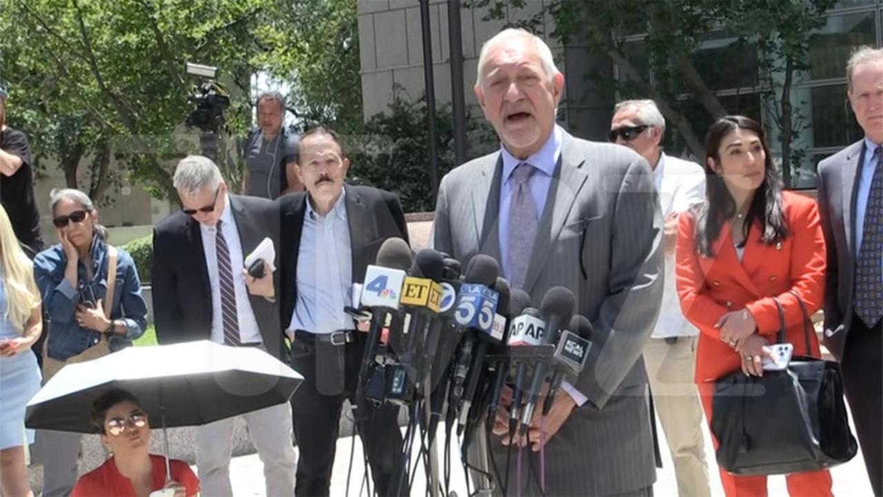 Mark Geragos Speaks To The Media During A Break In Court