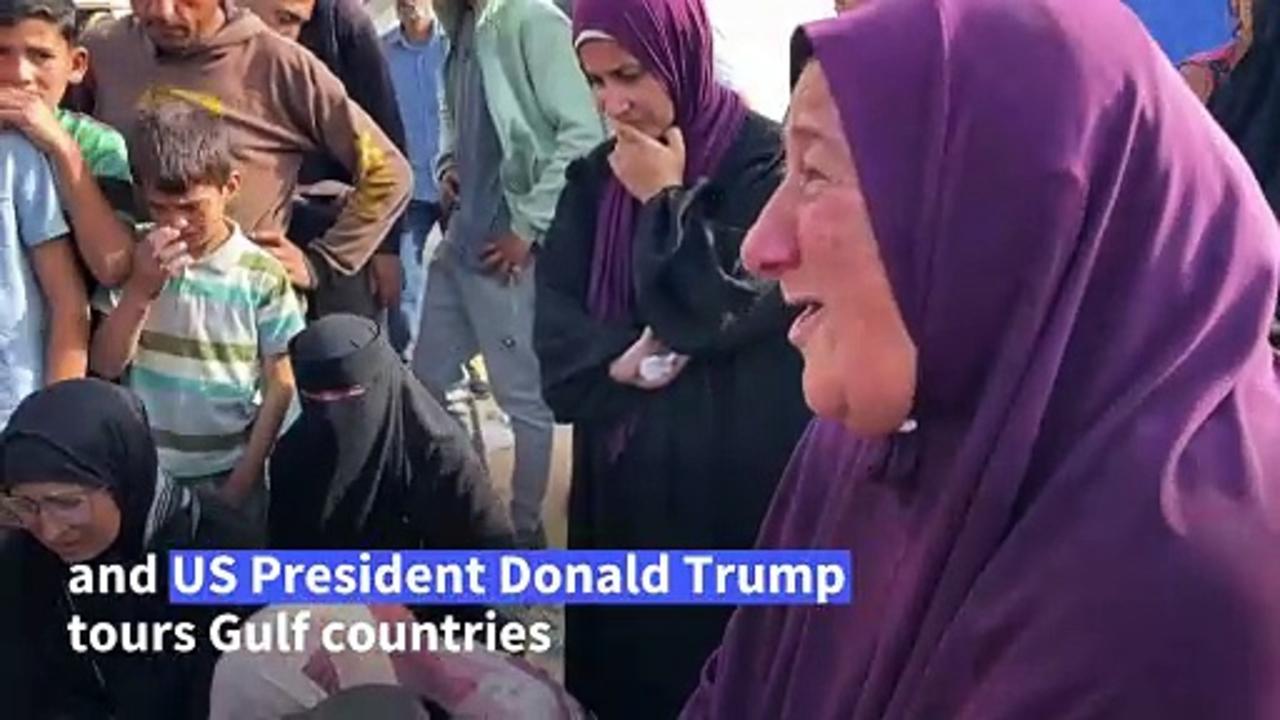 Palestinians mourn loved ones killed in Israeli strikes