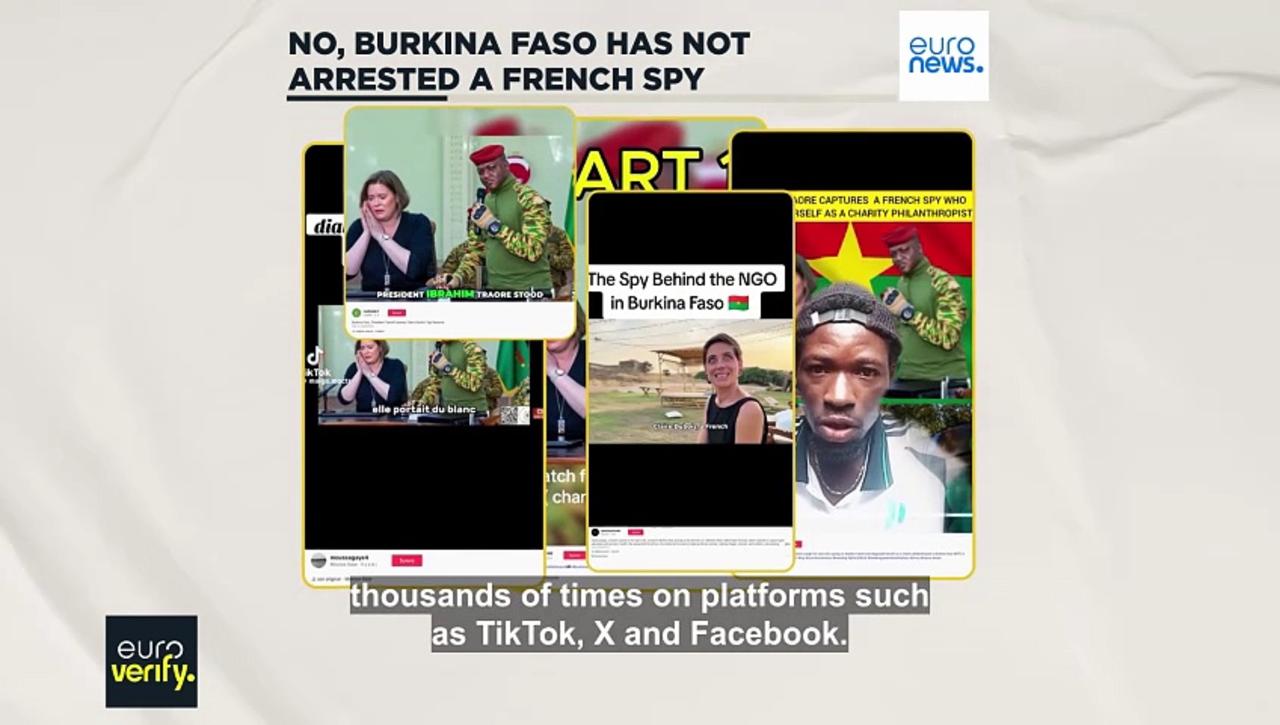 Fake news claiming Burkina Faso detained French spy spreads virally online