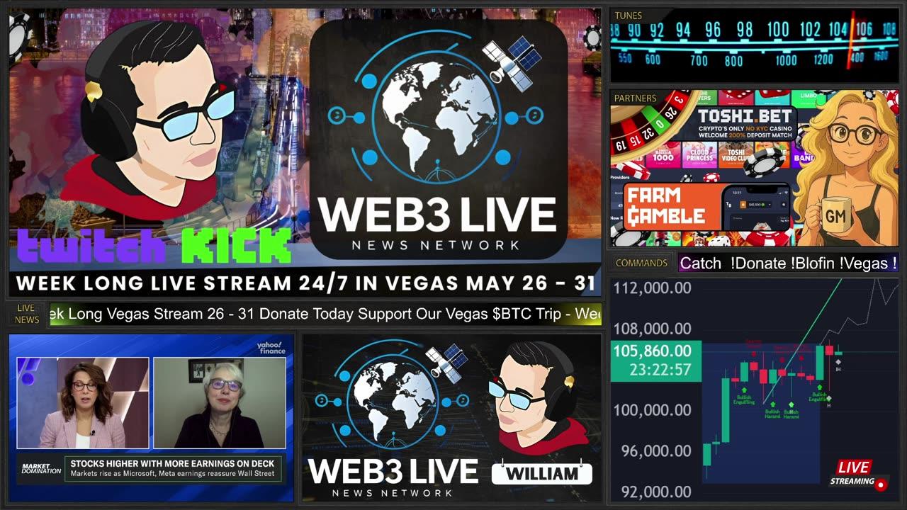 24/7 Web3 News Network Bitcoin Vegas Live May 26-31 π¨ 24/7 $BTC Sponsor Us! π₯