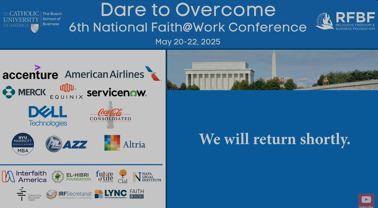 Dare to Overcome - 6th National Faith at Work Conference with Max Tegmark