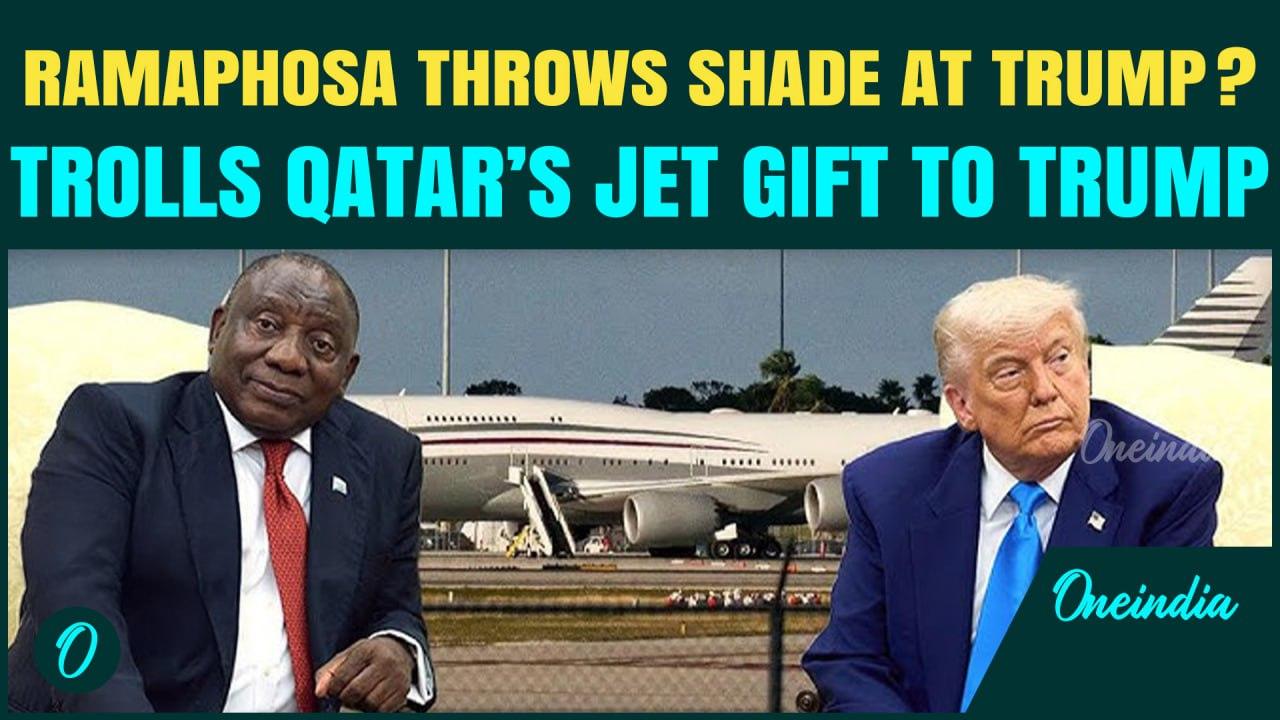 Ramaphosa Trolls Qatar’s Jet Gift to Trump With Savage Swipe: 'I Don’t Even Have a Plane to Give!'