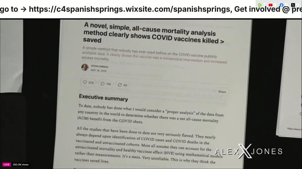 Alex Jones, Info Wars, 05/22/2025