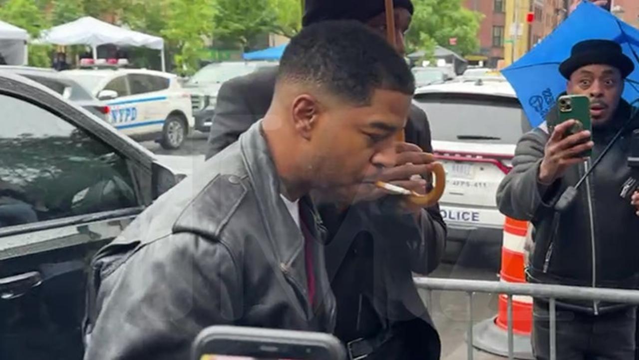 Kid Cudi Arrives at Diddy Trial in NYC While Smoking a Cigarette
